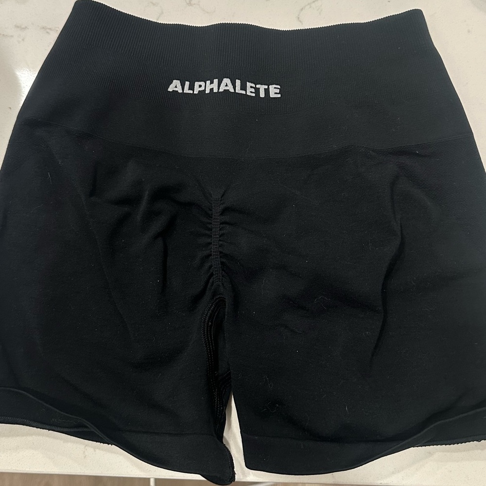 Alphalete Black Amplify shorts